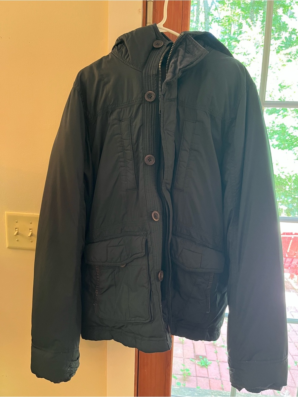Ruehl No.925 Black Hooded Field Jacket